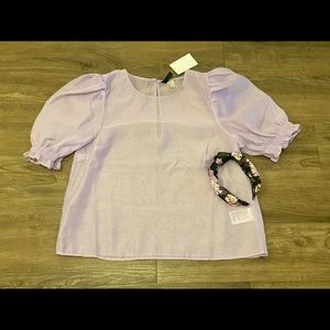 ♒️Sheer Purple Babydoll Top♒️